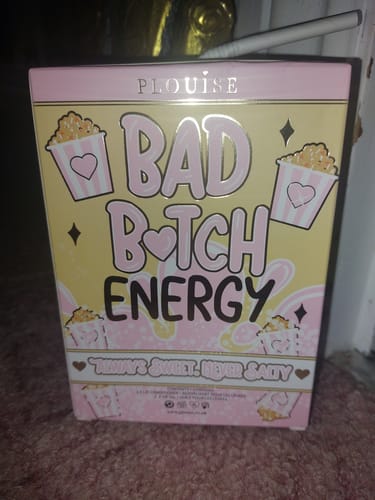Customer's P.Louise Bad Bitch Energy Lip Duo in its pink and yellow carton-style packaging.