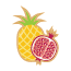 Pineapple and Pomegranate